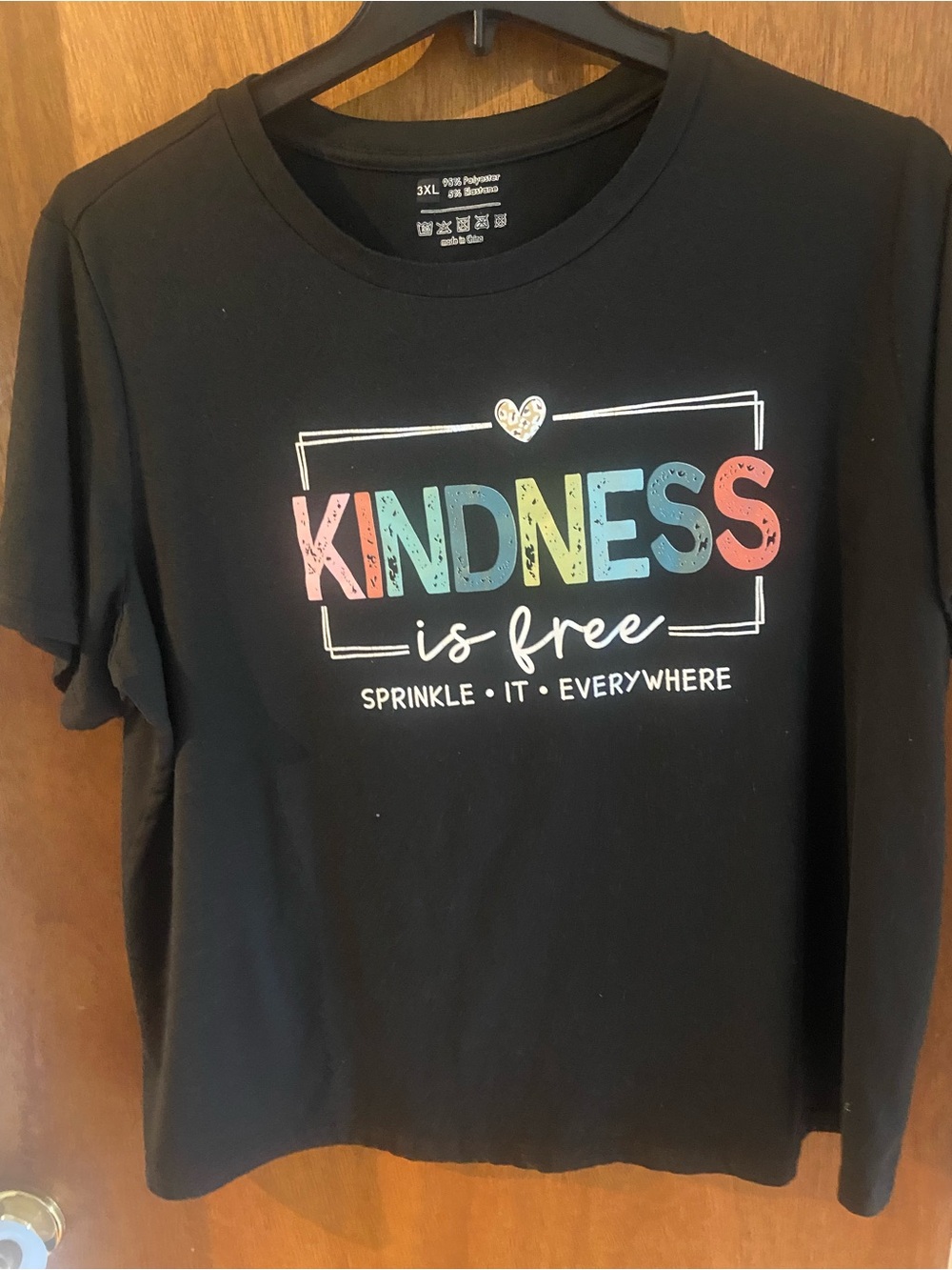 Kindness Is Free Plus Size Graphic Tee Size 3X